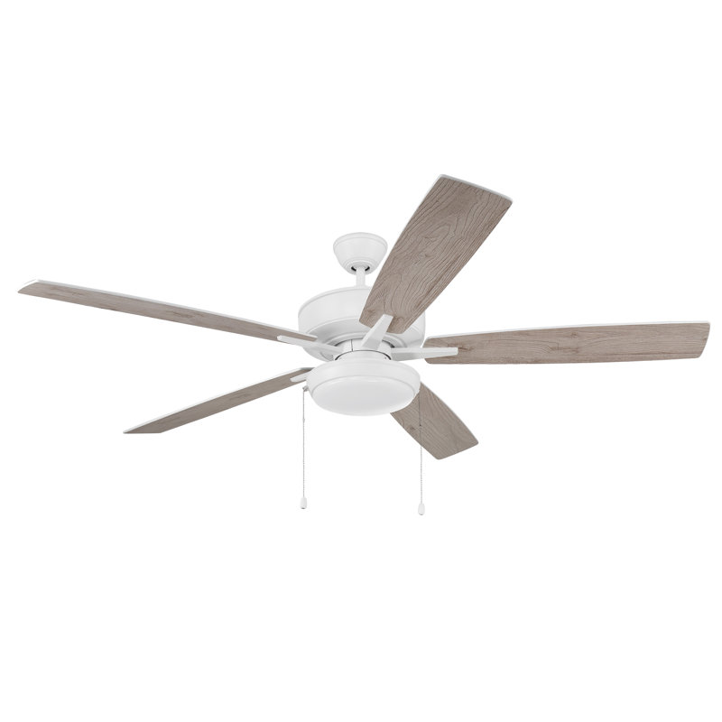 Medberry 60'' Ceiling Fan with LED Lights, White
