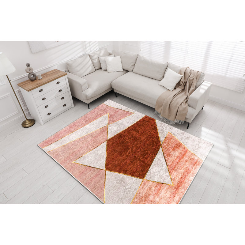 Roelof Geometric Area Rug, Rectangle 80 x 150cm