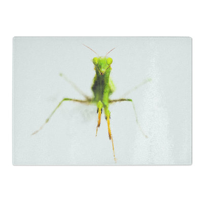 Tempered Glass Praying Mantis Chopping Board