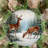 Winter Wreath with Deer Gathering-1322850729