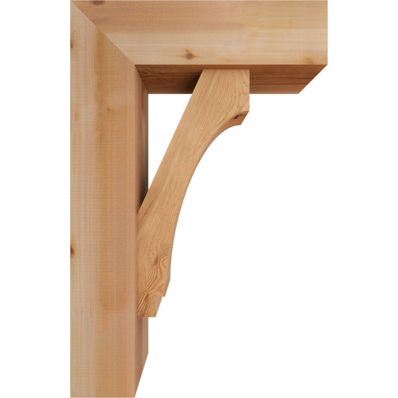 Support de bloc impérial avec entretoise décalée, 34 x 22, Cèdre rouge occidental de l 7 1/2 po (lisse)
