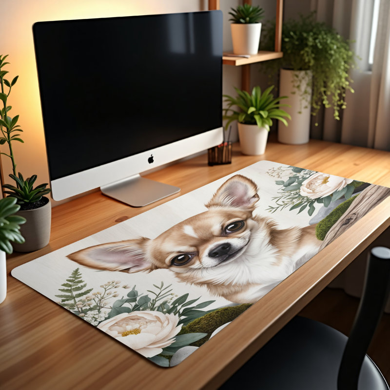 Polyester Desk Pad, 14.4x12.1