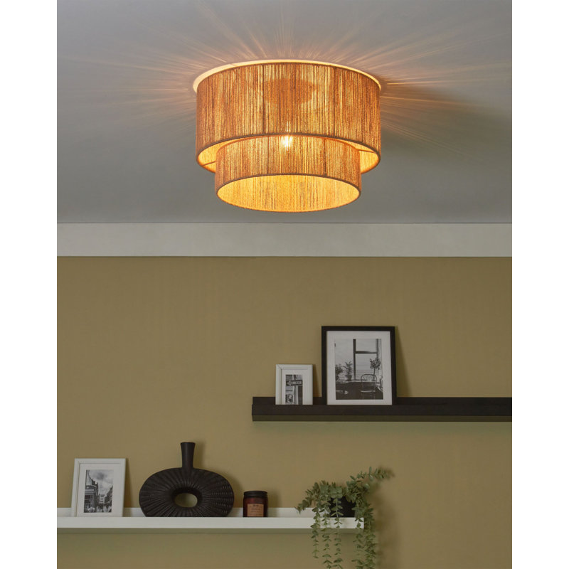 Atzhiry Wicker Flush Mount