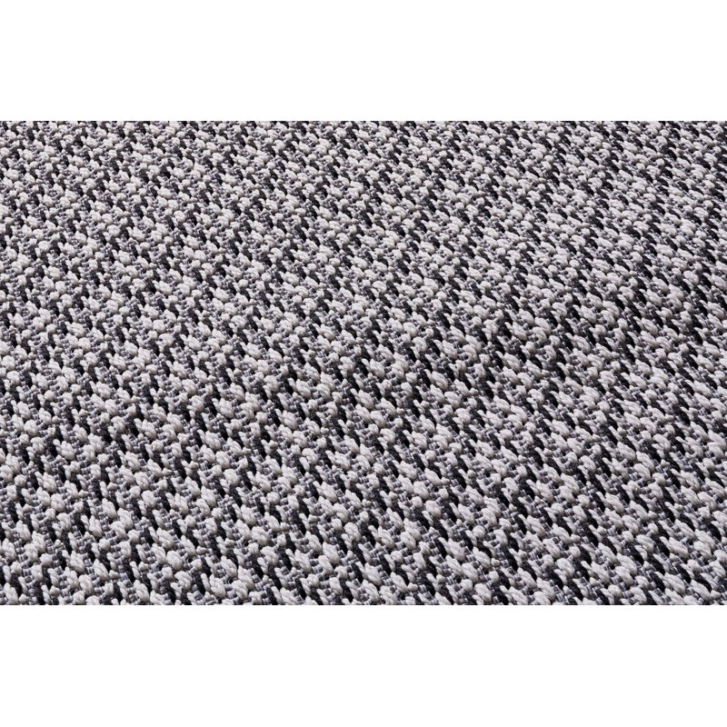 Embyr Flatweave Grey Indoor/Outdoor Rug, Rectangle 80 x 150cm