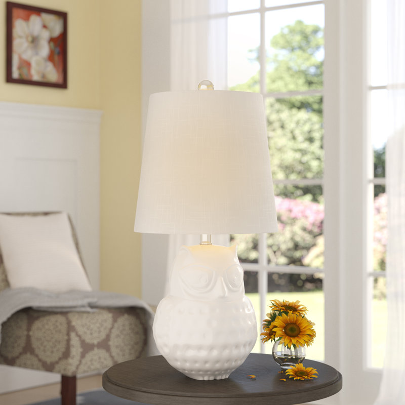 Lampe de table en céramique 21 po hoot Malito