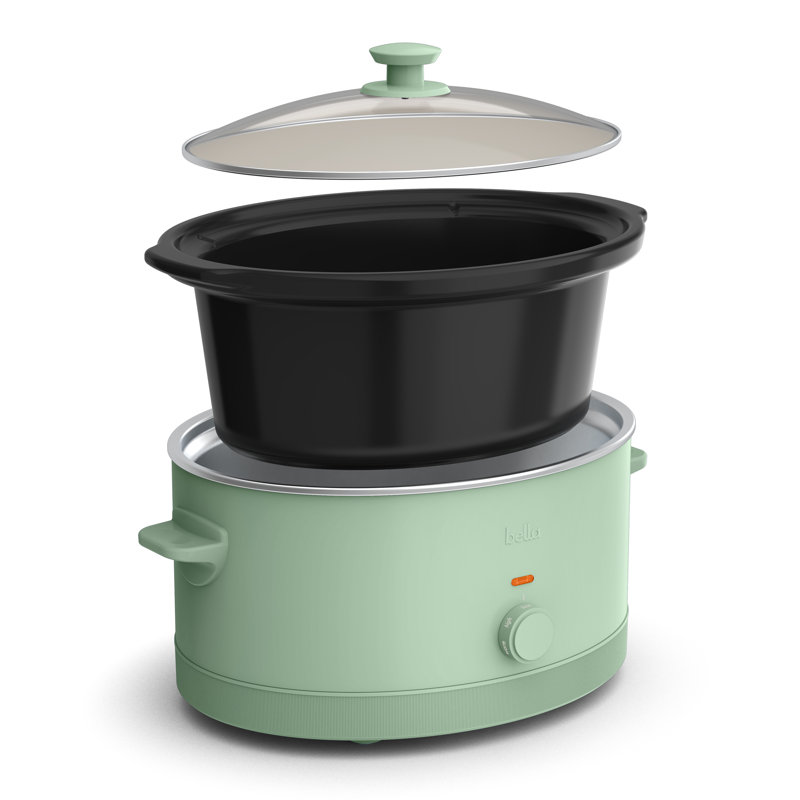 Bella 6.0 QT Manual Slow Cooker, Seaglass