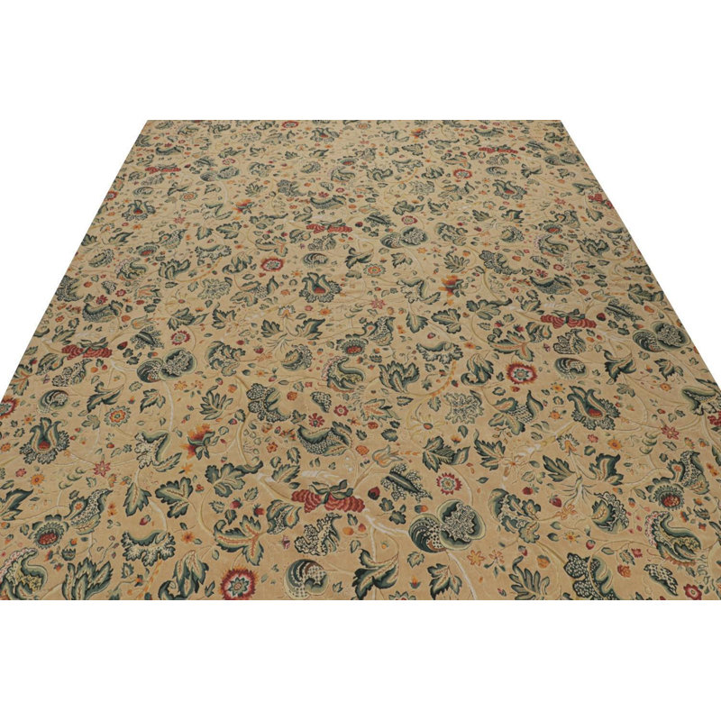 Wool Floral Area Rug
