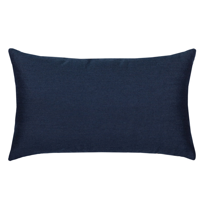 Floral Impact Outdoor Rectangular Sunbrella® Pillow Cover & Insert, Navy