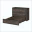 Lit ferme Farmhouse avec station de charge, lit plateforme pliable avec grand tiroir de rangement pour chambre d'amis, petite chambre