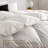Babb 750 FP All Seasons Feathers Down Comforter, Ultra-Soft Egyptian-Quality Cotton Fabric, White-1747155161