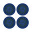 Christmas Berries Vegan Leather Round Coasters-1725225268