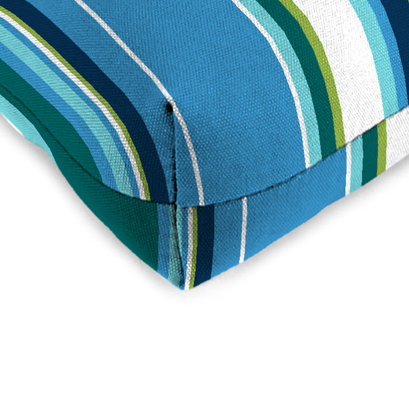 Contoured Outdoor Wicker Seat Cushion, Covert Capri