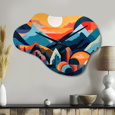 Ardena Mid Century Perspectives I - Horloge Mid-Century