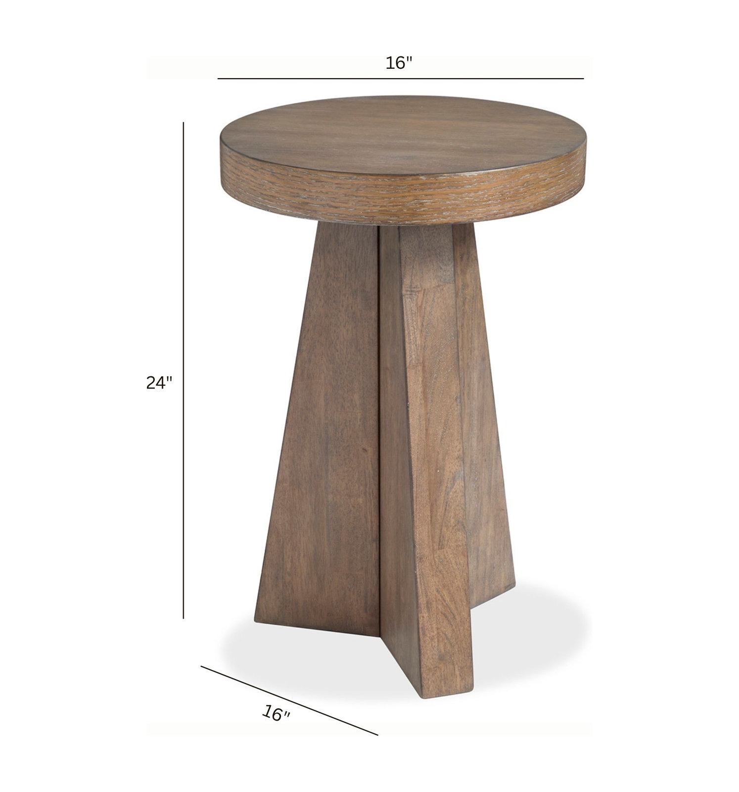 Rimmer 16" Oak End Table