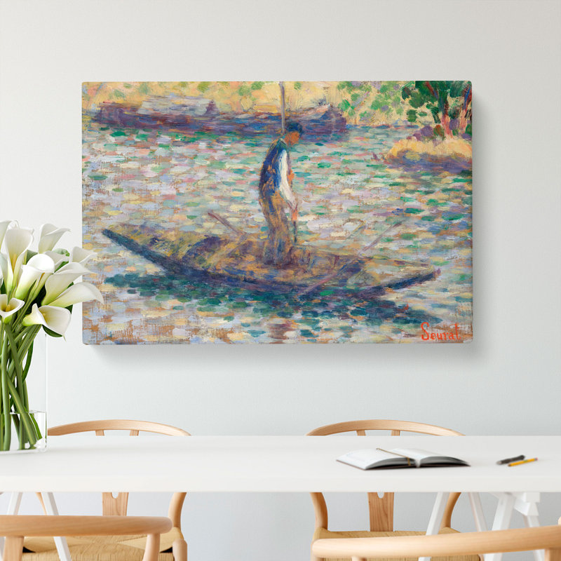 A Fisherman by Georges Seurat - Wrapped Canvas, 50cm H x 76cm W x 3cm D