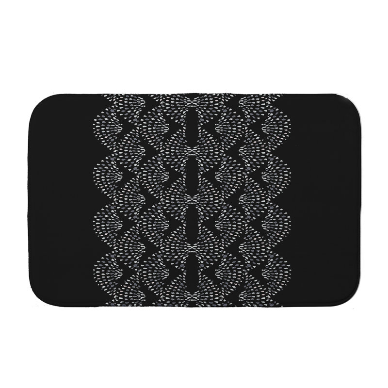 Tapis de bain Hawkinsville, Noir, l 34 po x L 21 po