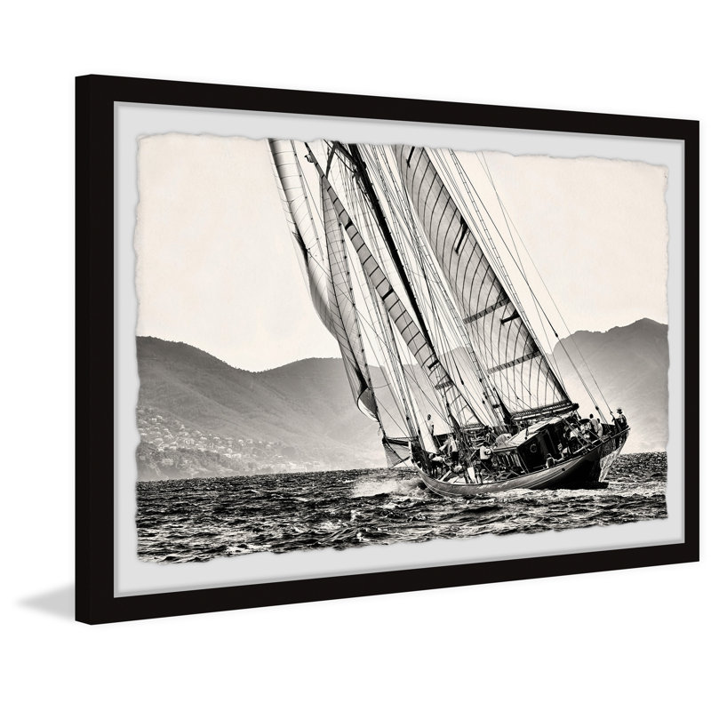 «The Bluenose», reproduction encadrée, H 30 po x l 45 po