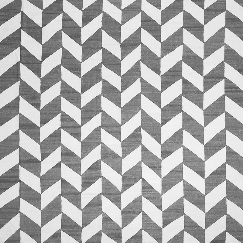 Tapis gris contemporain lavable à la machine 548, Carré 3 pi