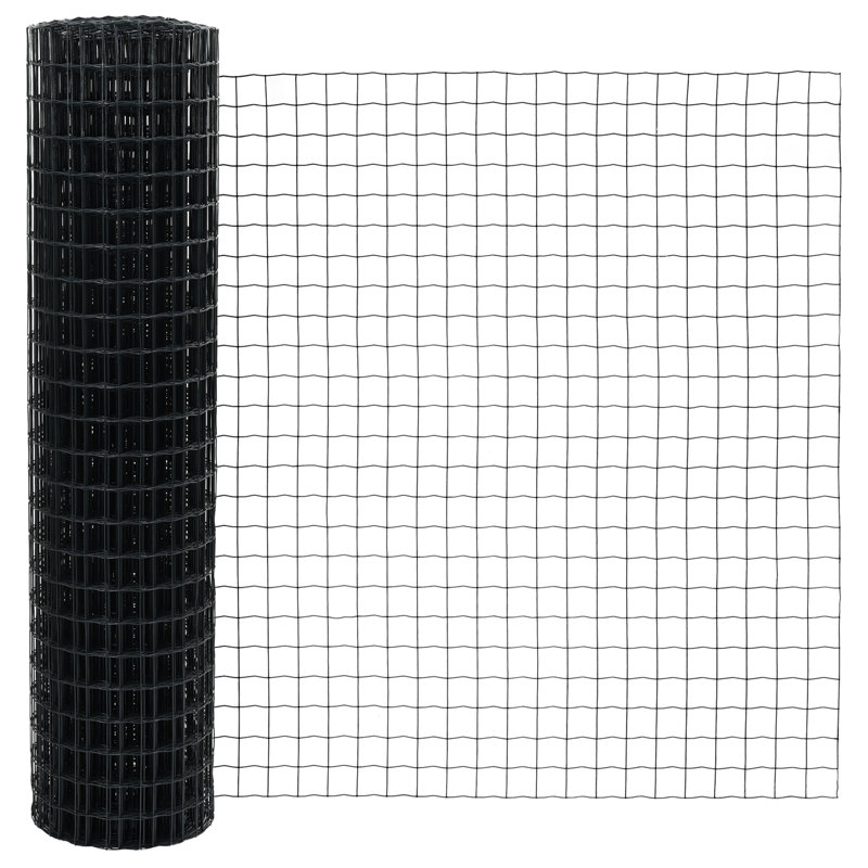 Galvanised Steel Border Fencing, 120 x 1000 x 0.2 cm, Grey