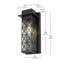 Applique murale d'extérieur noire Moxley-1587362450