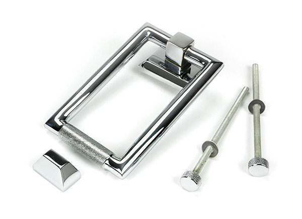 Brompton Door Knocker, Polished Chrome
