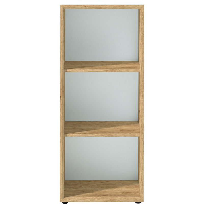 Jorgensen 119.4cm H x 50cm W Standard Bookcase, Navarre oak/White