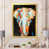 Toile avec cadre photo doré