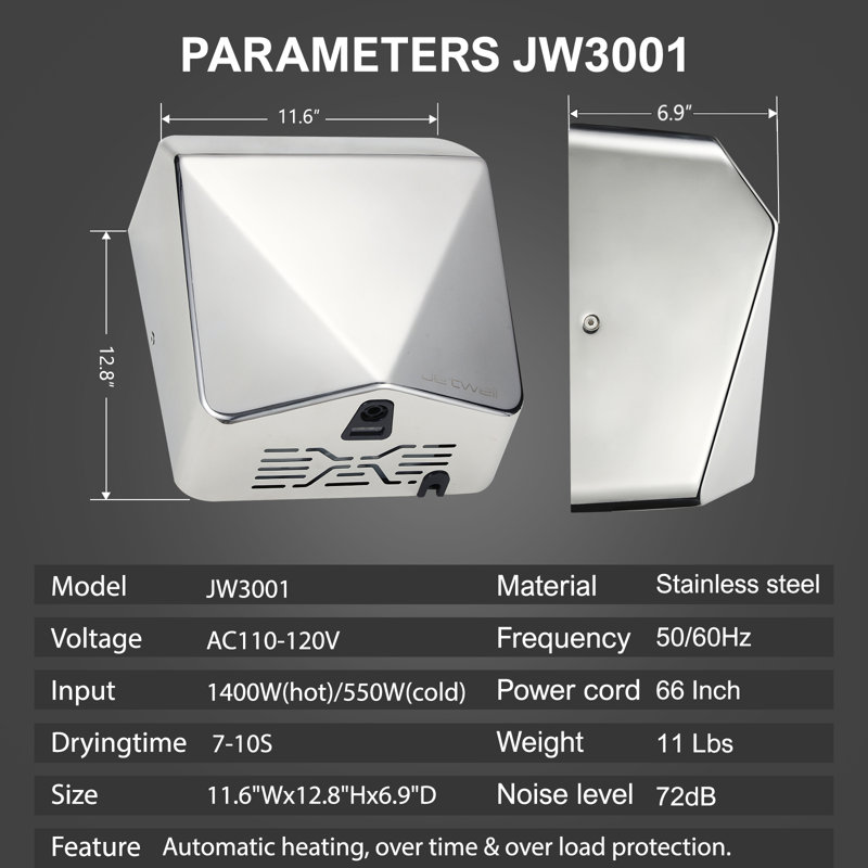JETWELL 110 Automatic Hand Dryer