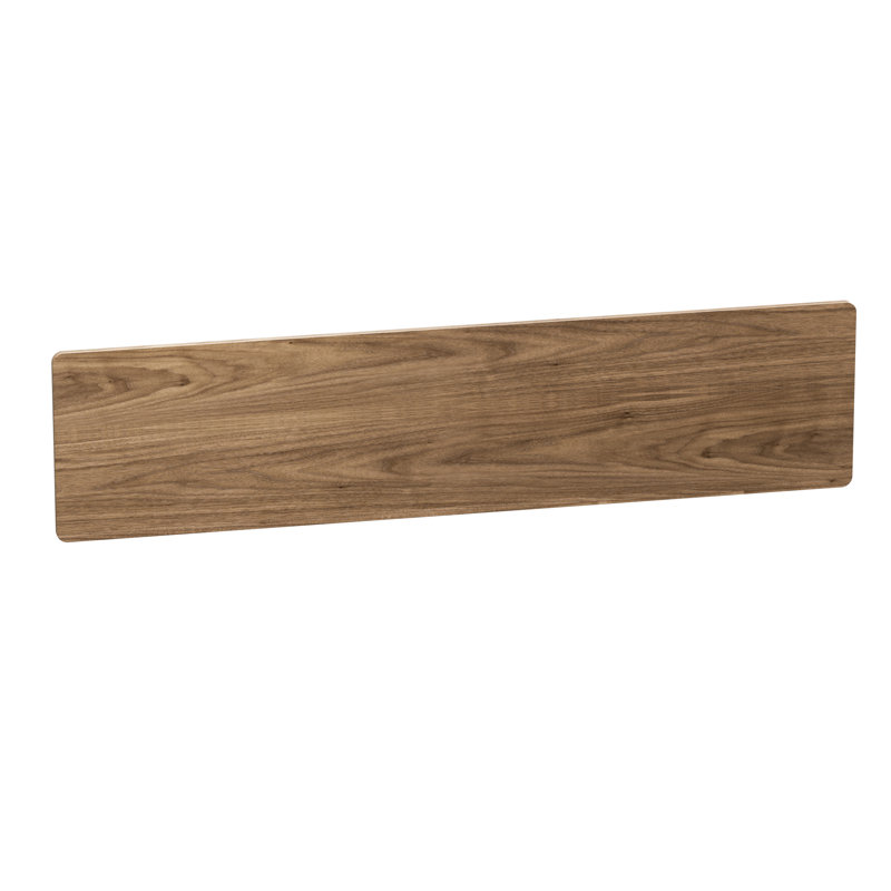 Luma Office - Adjustable Back Panel - Small - Natural Walnut, 14" H x 57" W x 3.5" D