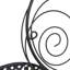 Décoration murale en métal faite à la main en métal noir avec motif texturé