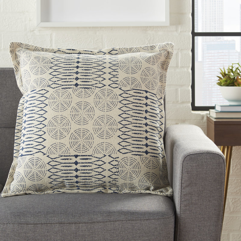 Geometric Cotton Throw Pillow