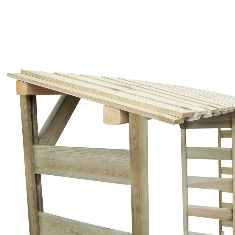 10 Ft. W x 1 Ft. D Wood Log Store