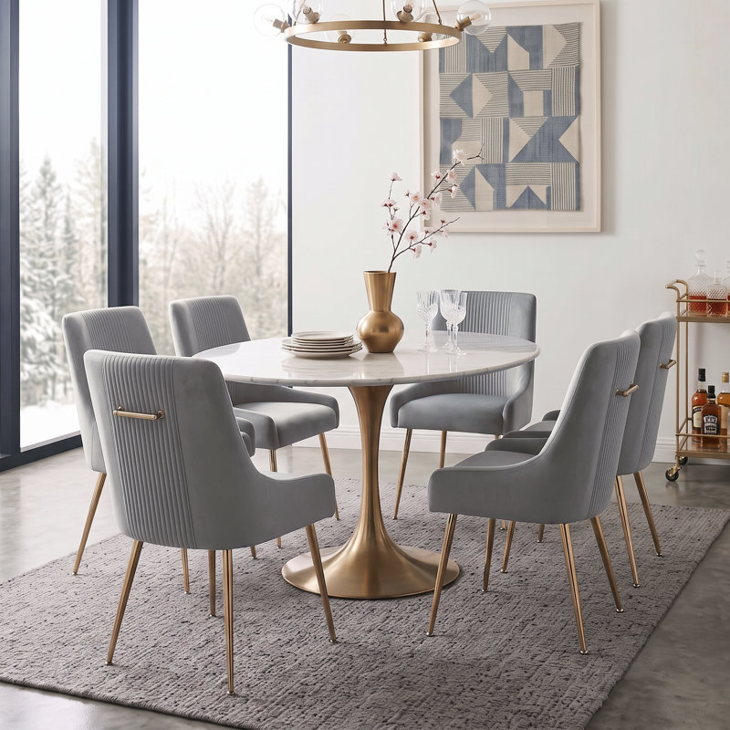Chaise d'appoint Elian, Gris, 6