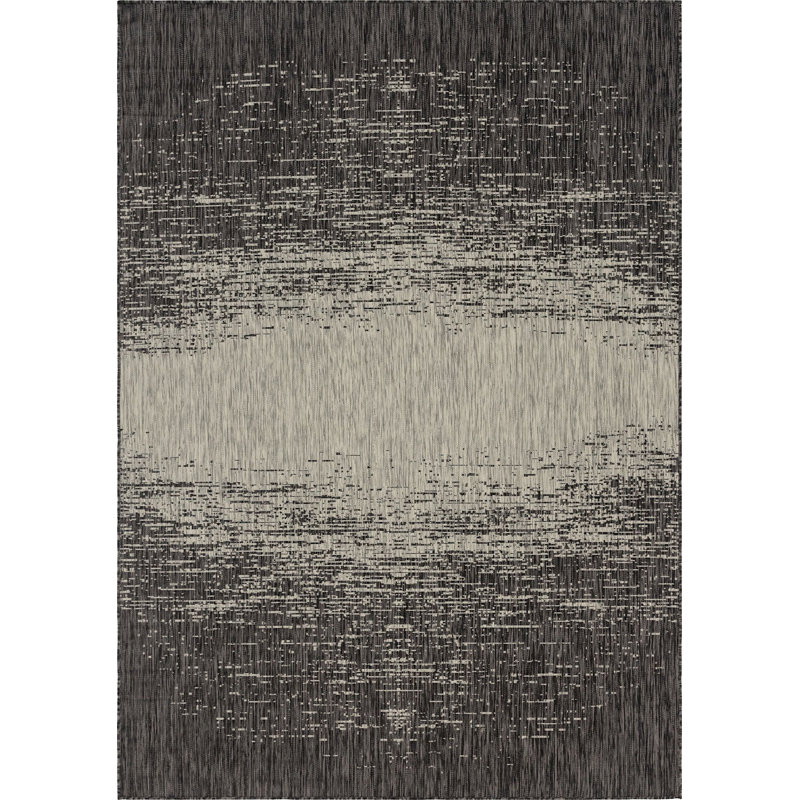 Tapis extérieur Iris gris plomb, Rectangle 7 pi x 10 pi