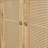 Retro 3-Door Sideboard With Large Storage Space Artificial Rattan Doors And Metal Handles-804891142