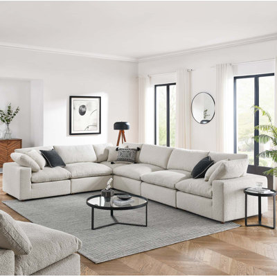 Canapé modulaire en tissu 6 pièces Commix
