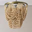 Lustre perlé en bois à 2 niveaux-384460894