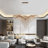Eclectic 26 Light Gold Branch With Crystal Chandelier-29552732