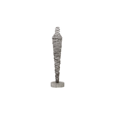 Abstract Wire Man Floor Sculpture
