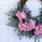 Light Pink Hydrangea, Lavender & Eucalyptus Asymmetrical Everyday Spring Front Door Wreath 22"