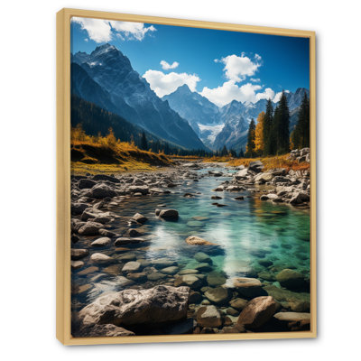 Mountain River USA Grand Teton National Park, reproduction d'art sur toile