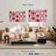 Motifs hexagonaux rouges Kerner-107723168