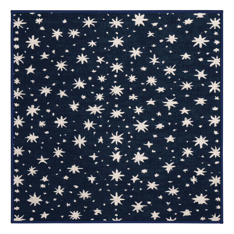 Tapis gris lavable à la machine, Carré 3 pi