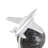 Aluminum Metal World Map Airplane Educational/Geographic Earth Silver Globe