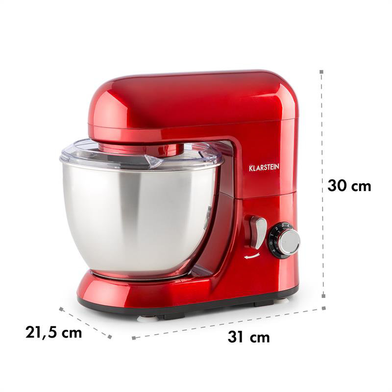 Klarstein Bella 4L Stand Mixer, Red