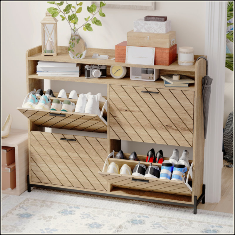 Shoe Cabinet/Shoe Rack Cabinet/Shoe Rack Organizer Cabinet, Brown