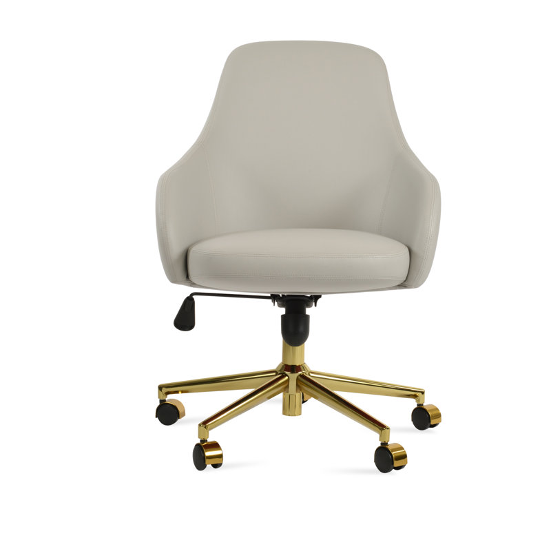 Fauteuil de bureau Gazel, Gris clair