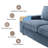 Chenille Abstract Arm Loveseat-573012930-564118544