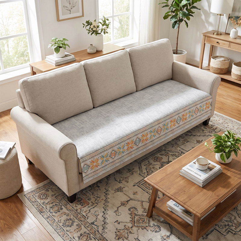 Bohemian-Style Chenille Sofa Cover
