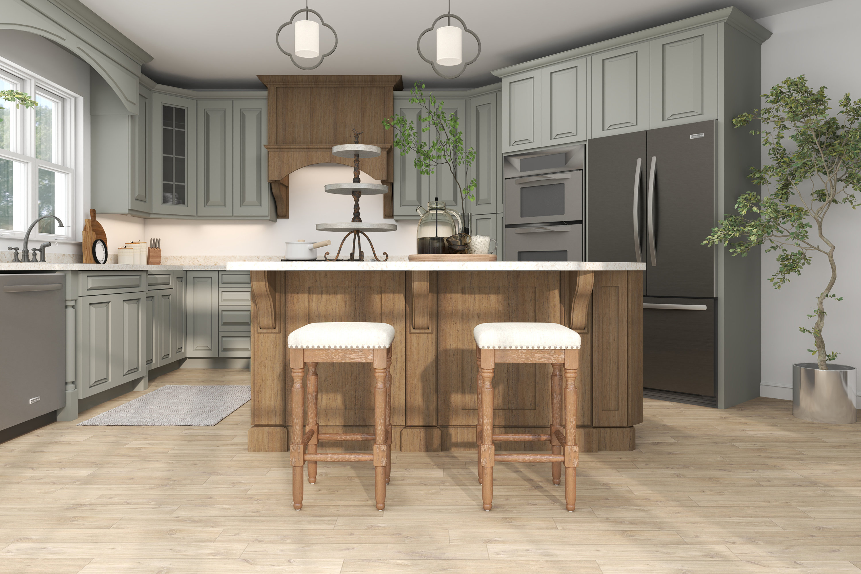 August Grove® Classic 26’’ Upholstered Seat Backless Counter Stool ...